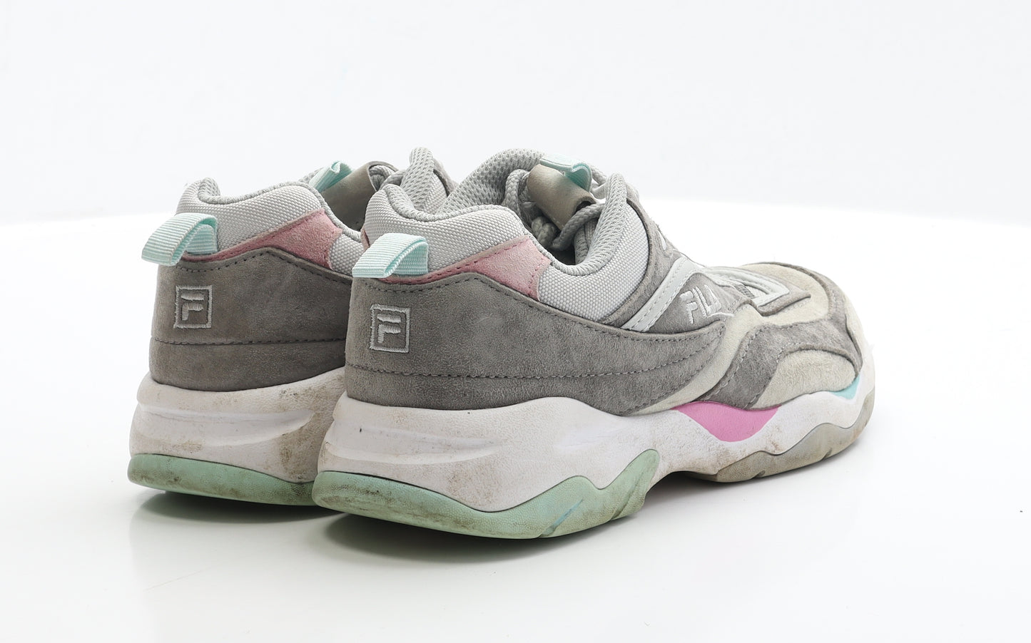FILA Womens Grey Polyester Trainer UK 5 EUR 38.5