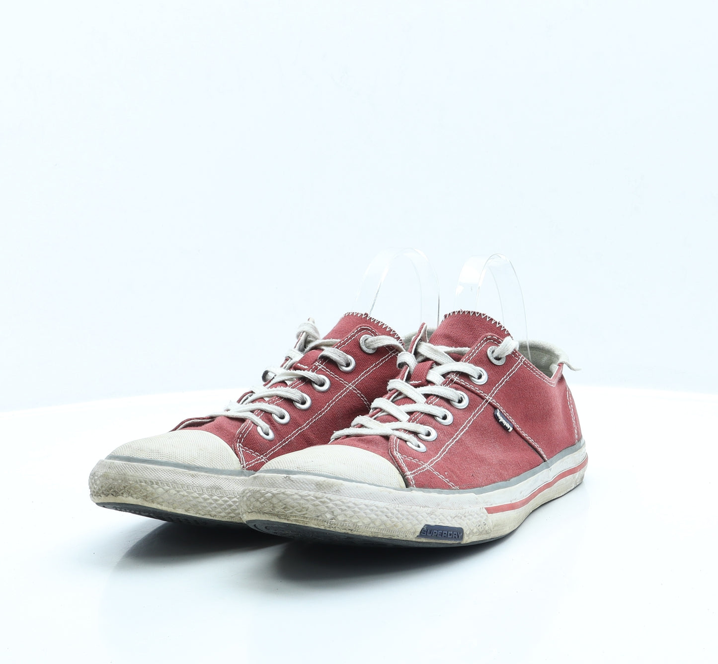 Superdry Mens Red Fabric Trainer UK 10