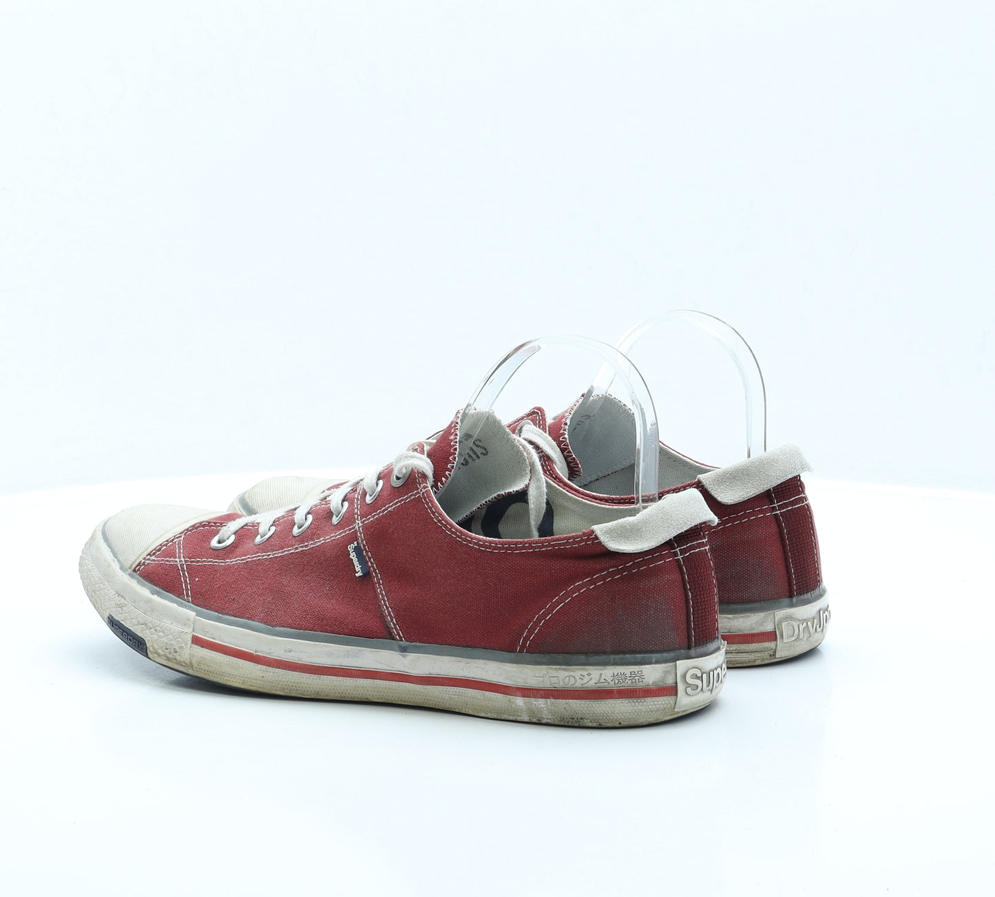 Superdry Mens Red Fabric Trainer UK 10