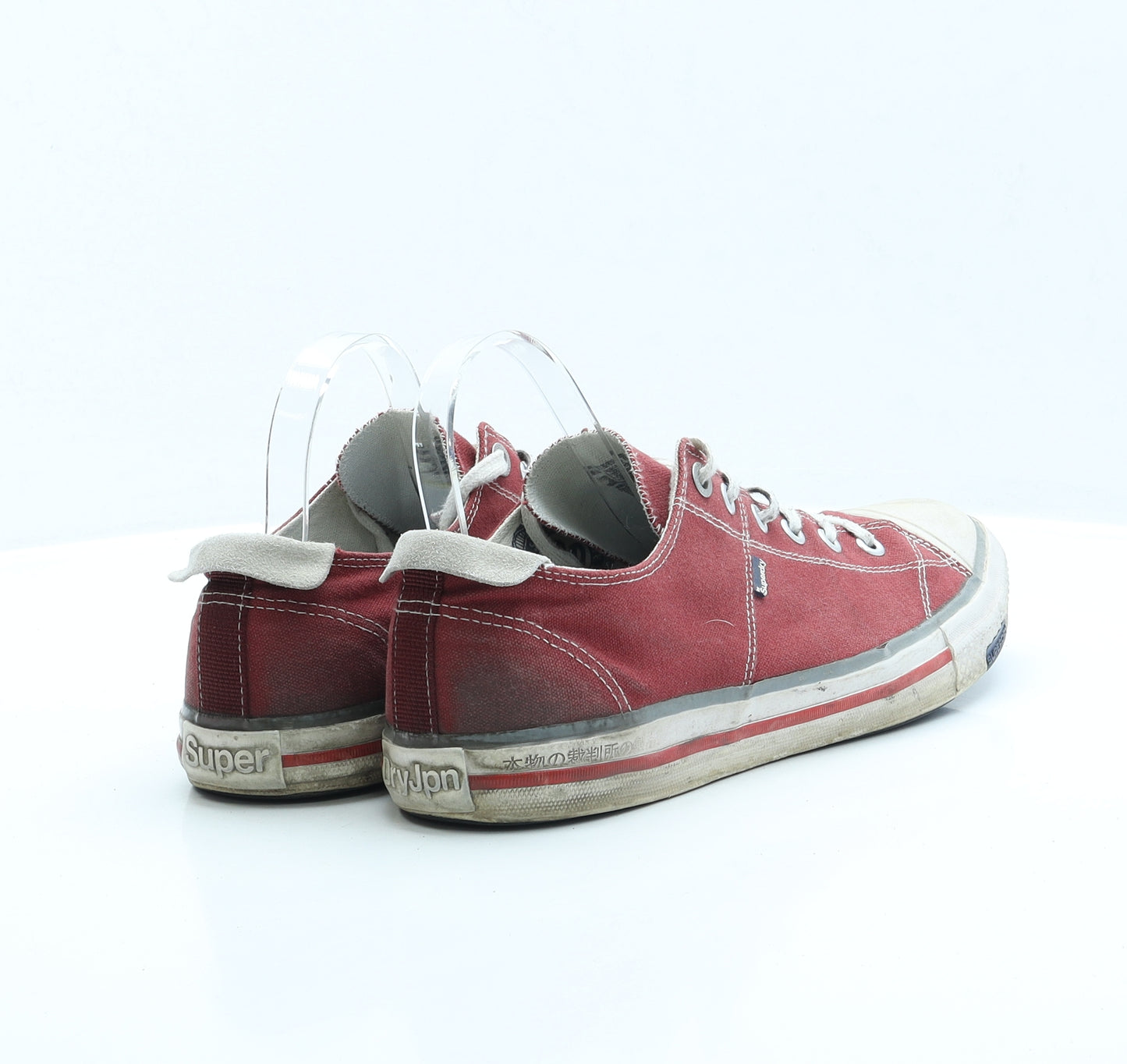 Superdry Mens Red Fabric Trainer UK 10