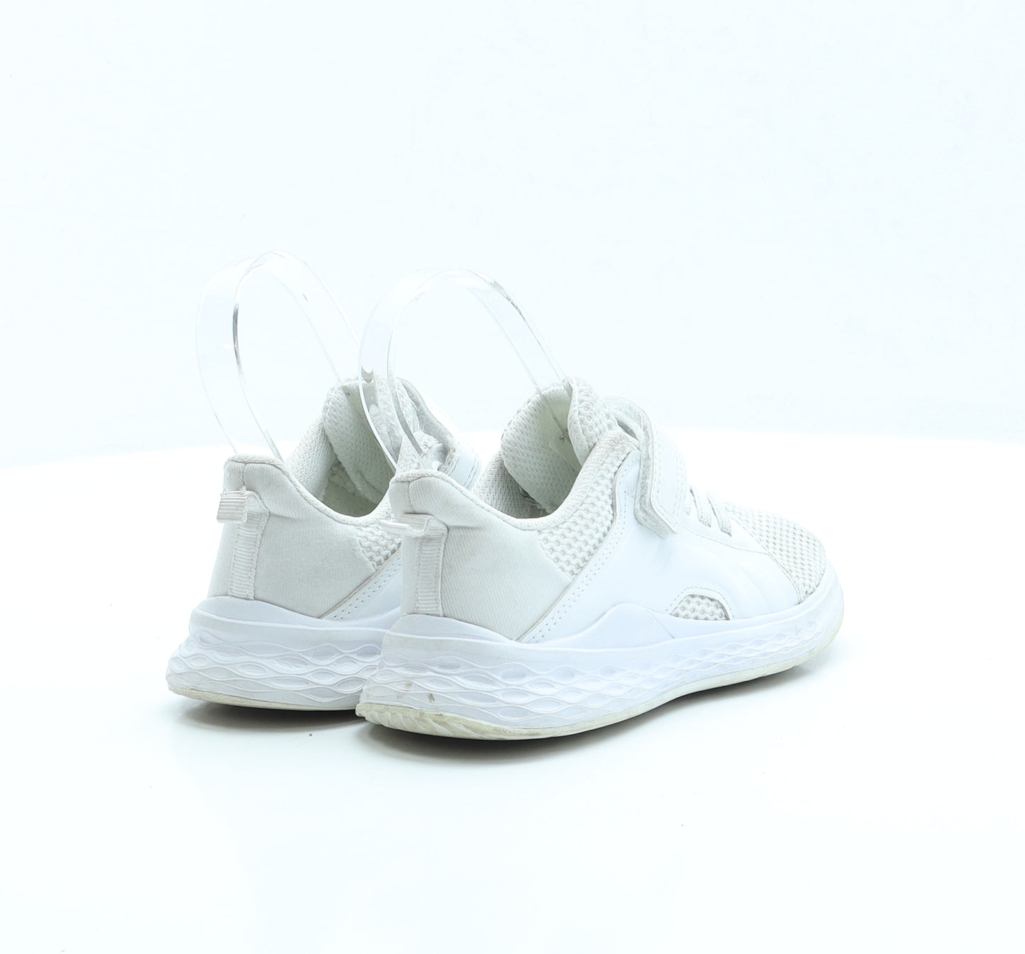 George Boys White Polyester Trainer UK 10 EUR 28