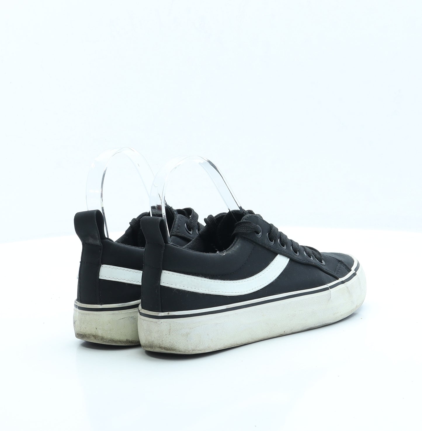 Primark Womens Black Polyester Trainer UK 3 EUR 36