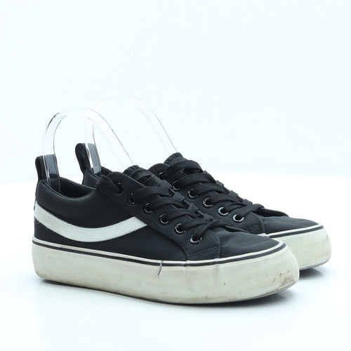 Primark Womens Black Polyester Trainer UK 3 EUR 36