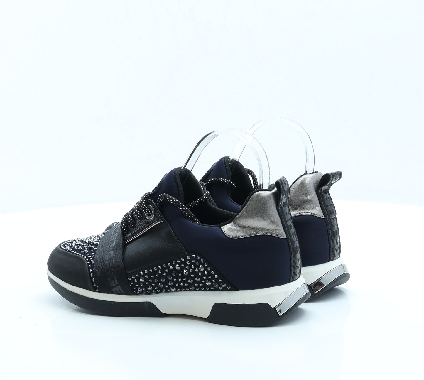 Kurt Geiger Womens Blue Polyester Trainer UK 3 EUR 36