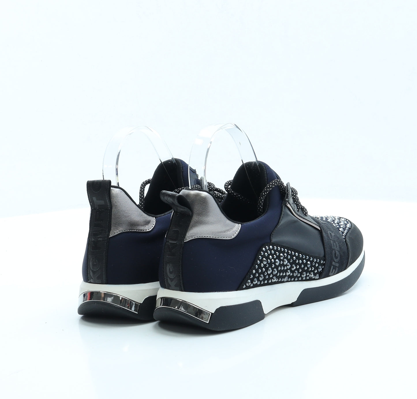 Kurt Geiger Womens Blue Polyester Trainer UK 3 EUR 36