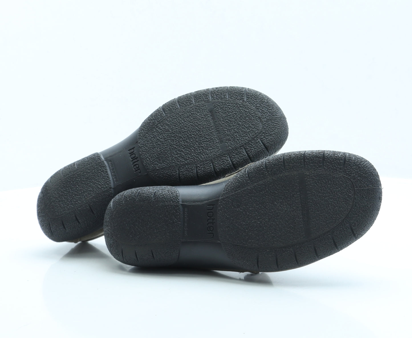 Hotter Womens Green Polyester Flat UK 7