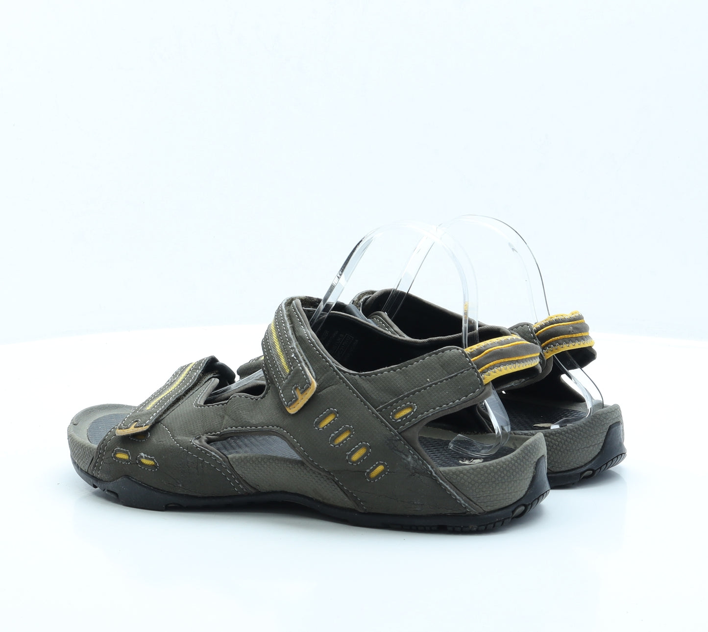 Preworn Mens Green Polyester Slip On Sandal UK 9