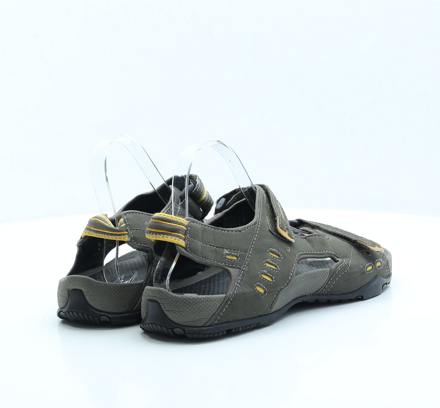 Preworn Mens Green Polyester Slip On Sandal UK 9