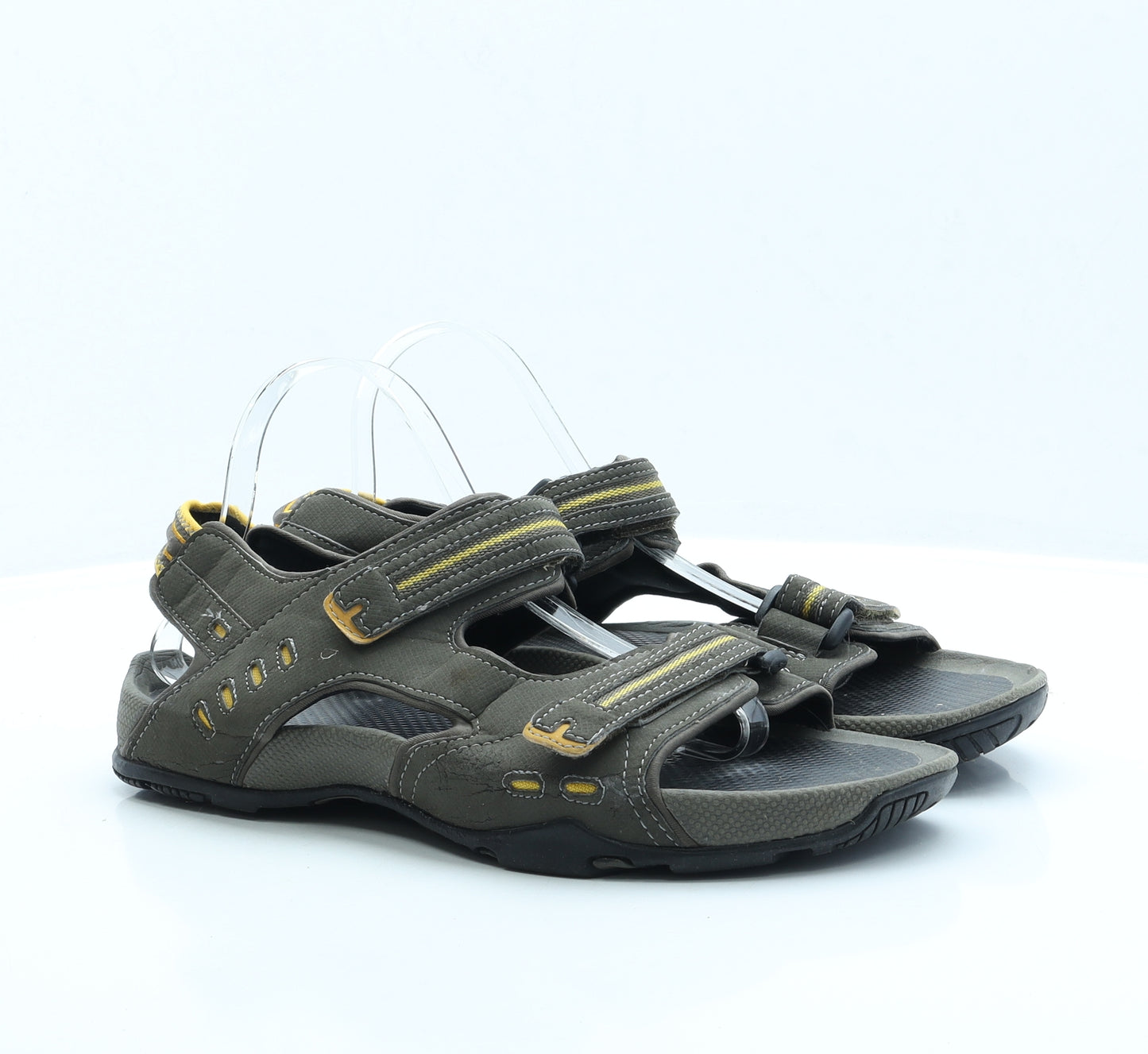 Preworn Mens Green Polyester Slip On Sandal UK 9