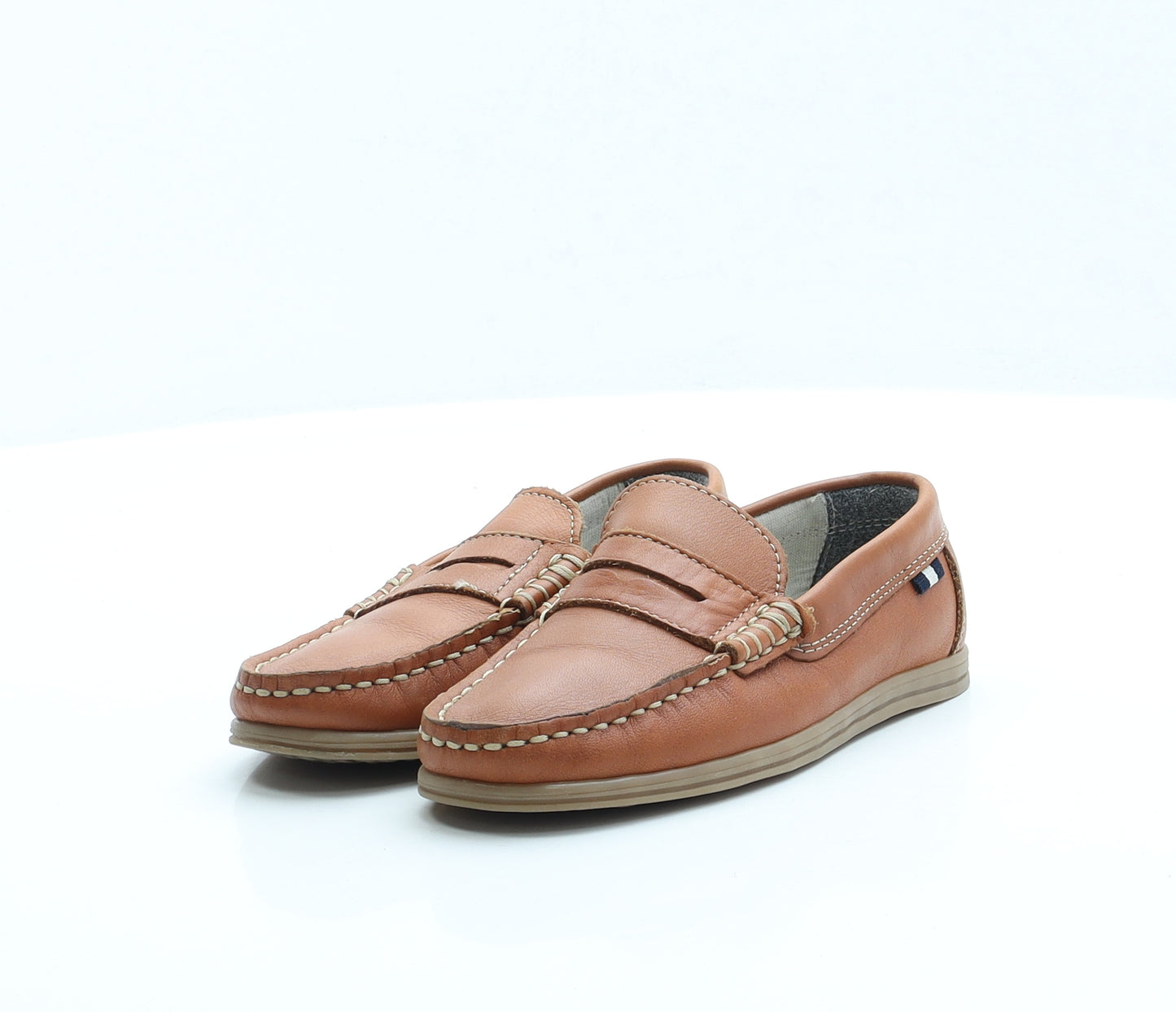 NEXT Boys Brown Faux Leather Loafer Casual UK 10