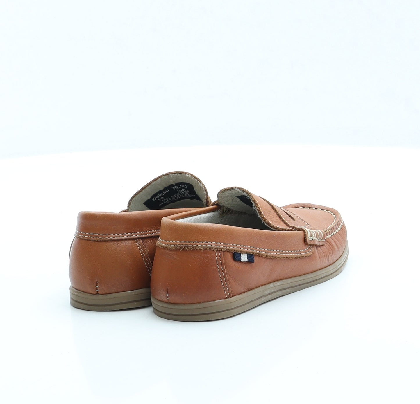 NEXT Boys Brown Faux Leather Loafer Casual UK 10