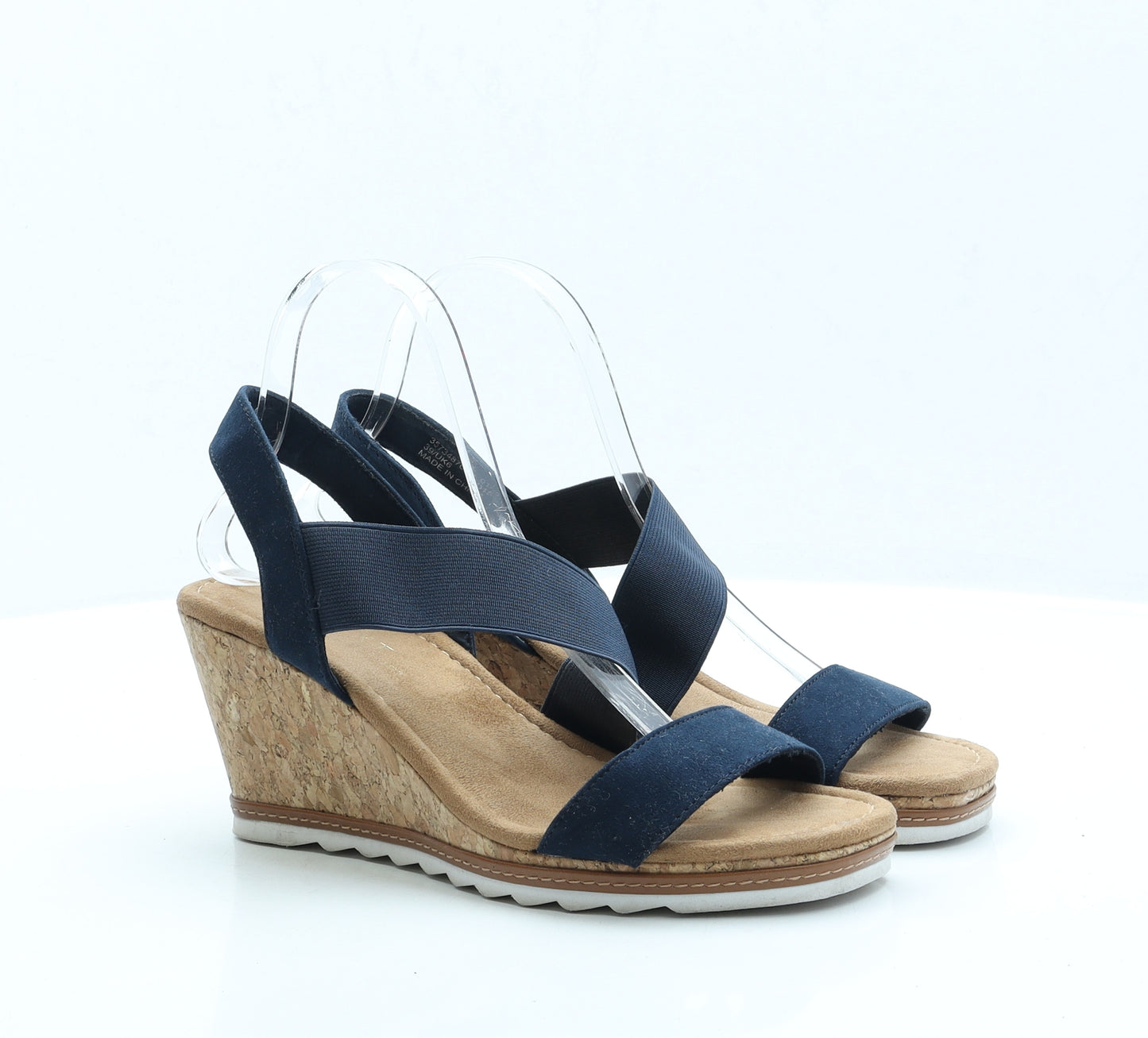 NEXT Womens Blue Polyester Espadrille Heel UK 6 EUR 39