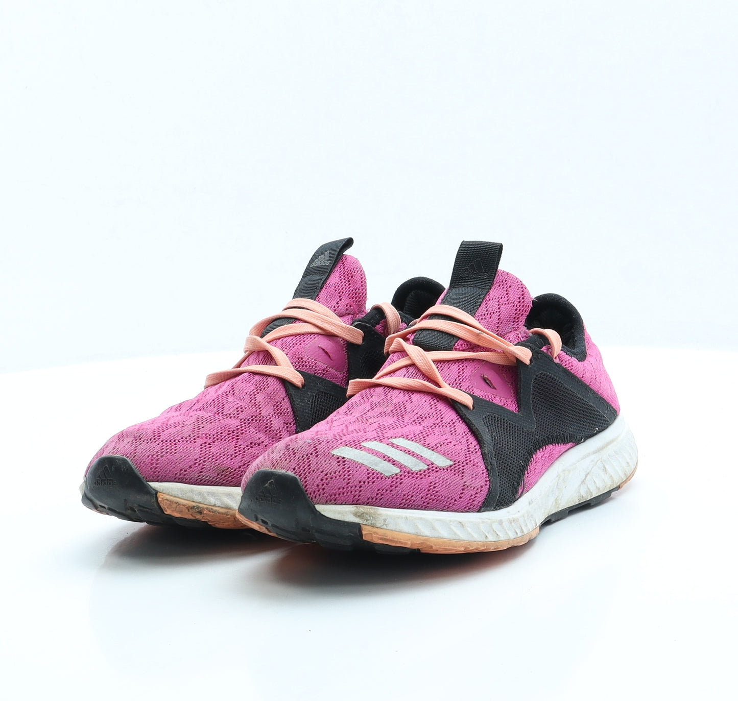 adidas Womens Pink Polyester Trainer UK 5