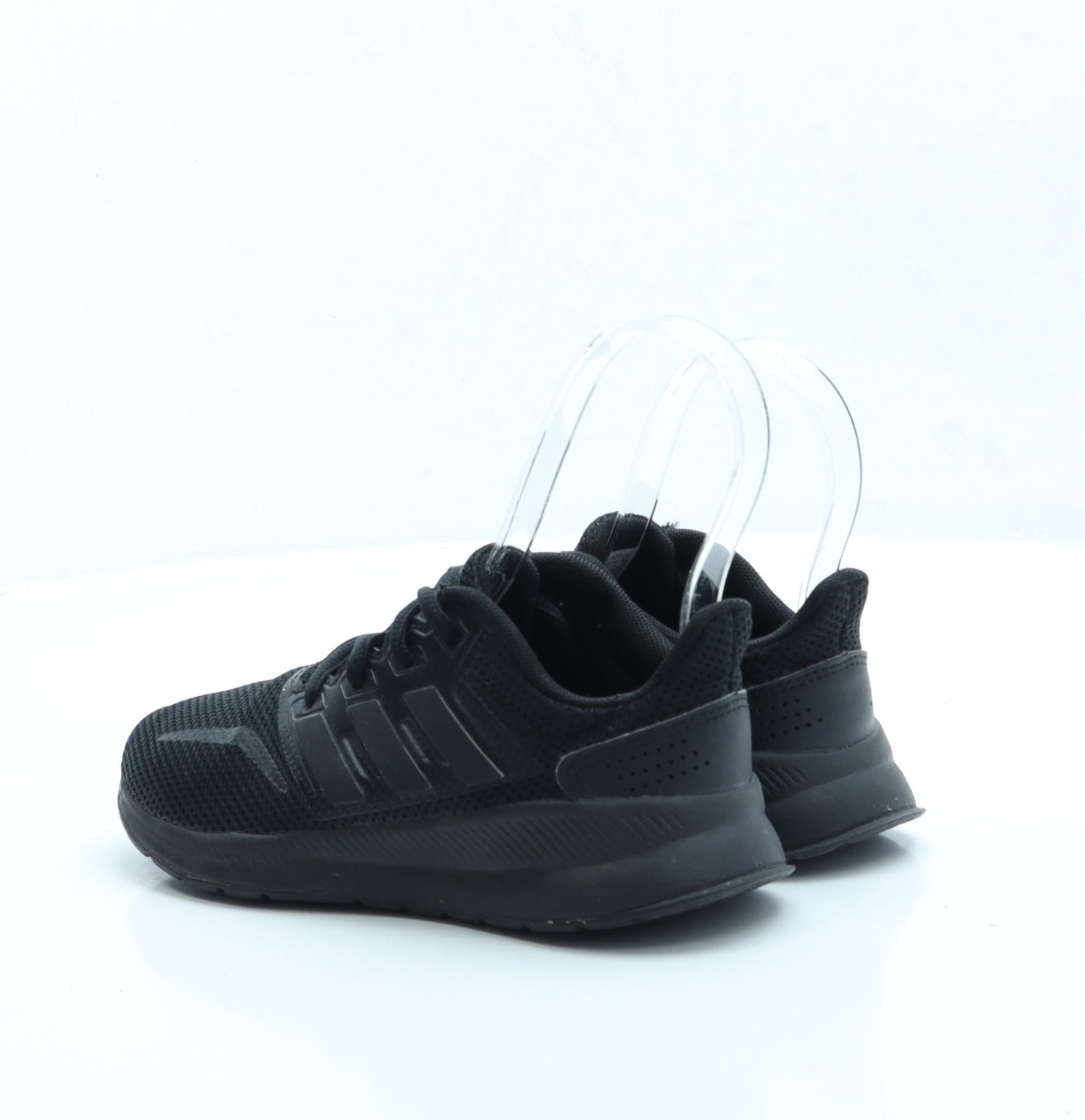 adidas Boys Black Fabric Trainer UK 13