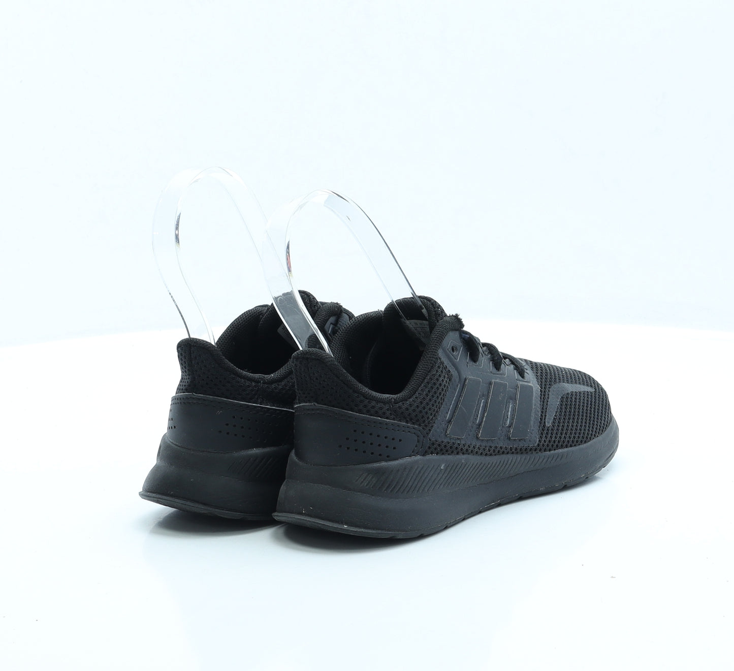 adidas Boys Black Fabric Trainer UK 13