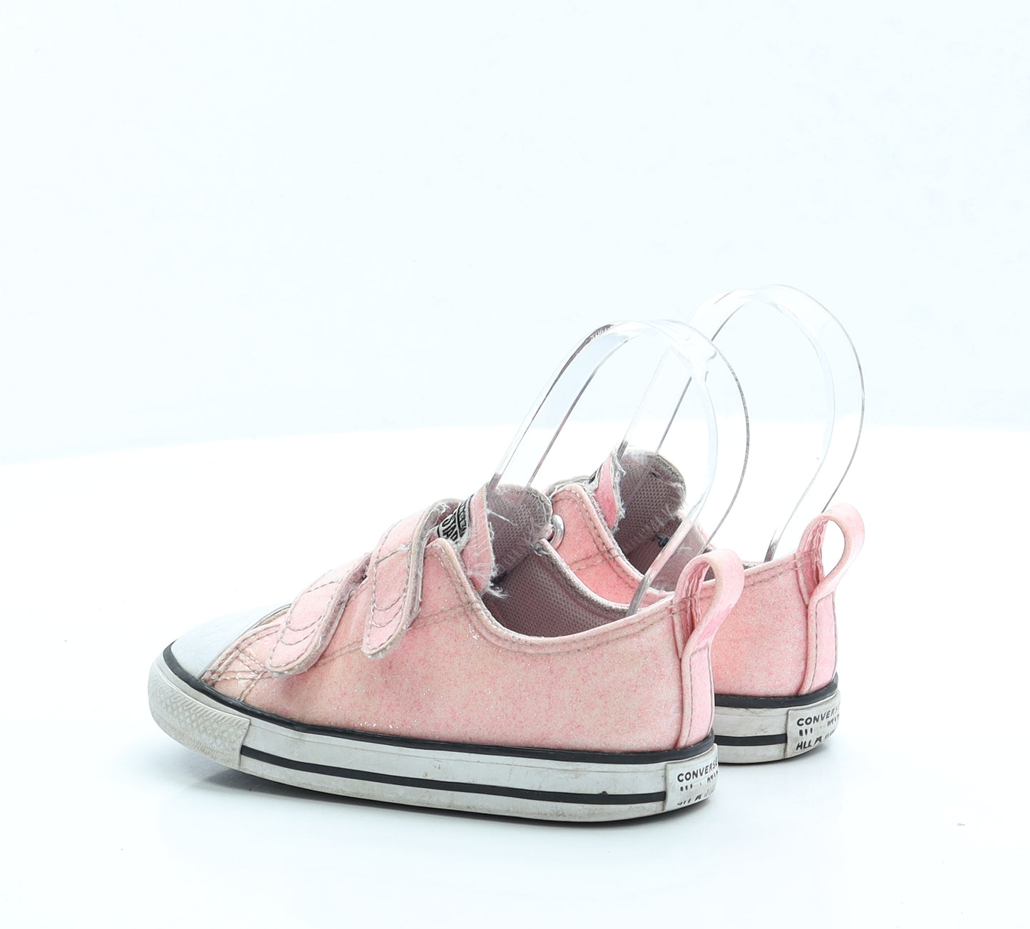 Converse Girls Pink Polyester Trainer UK 9