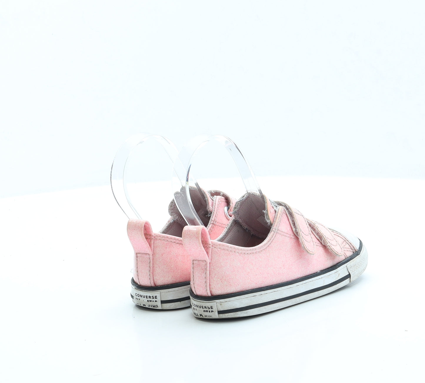 Converse Girls Pink Polyester Trainer UK 9