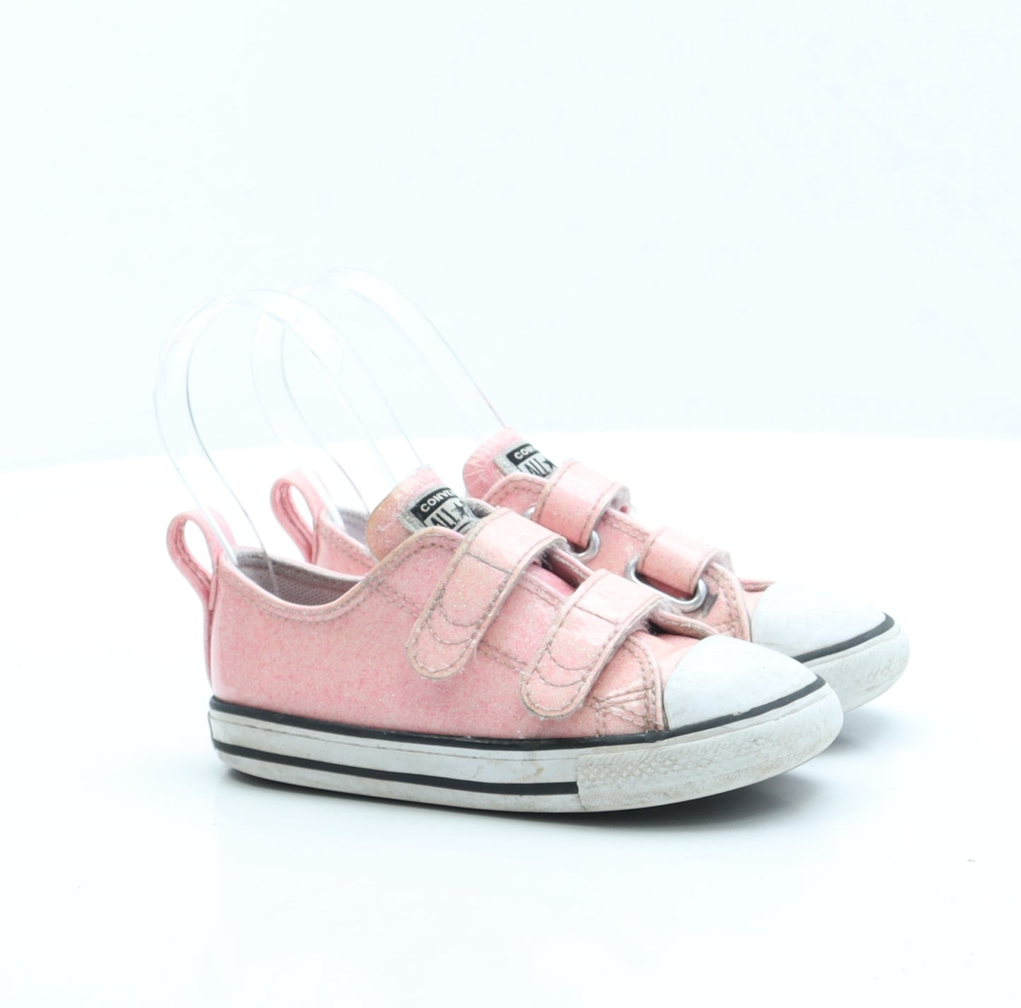 Converse Girls Pink Polyester Trainer UK 9