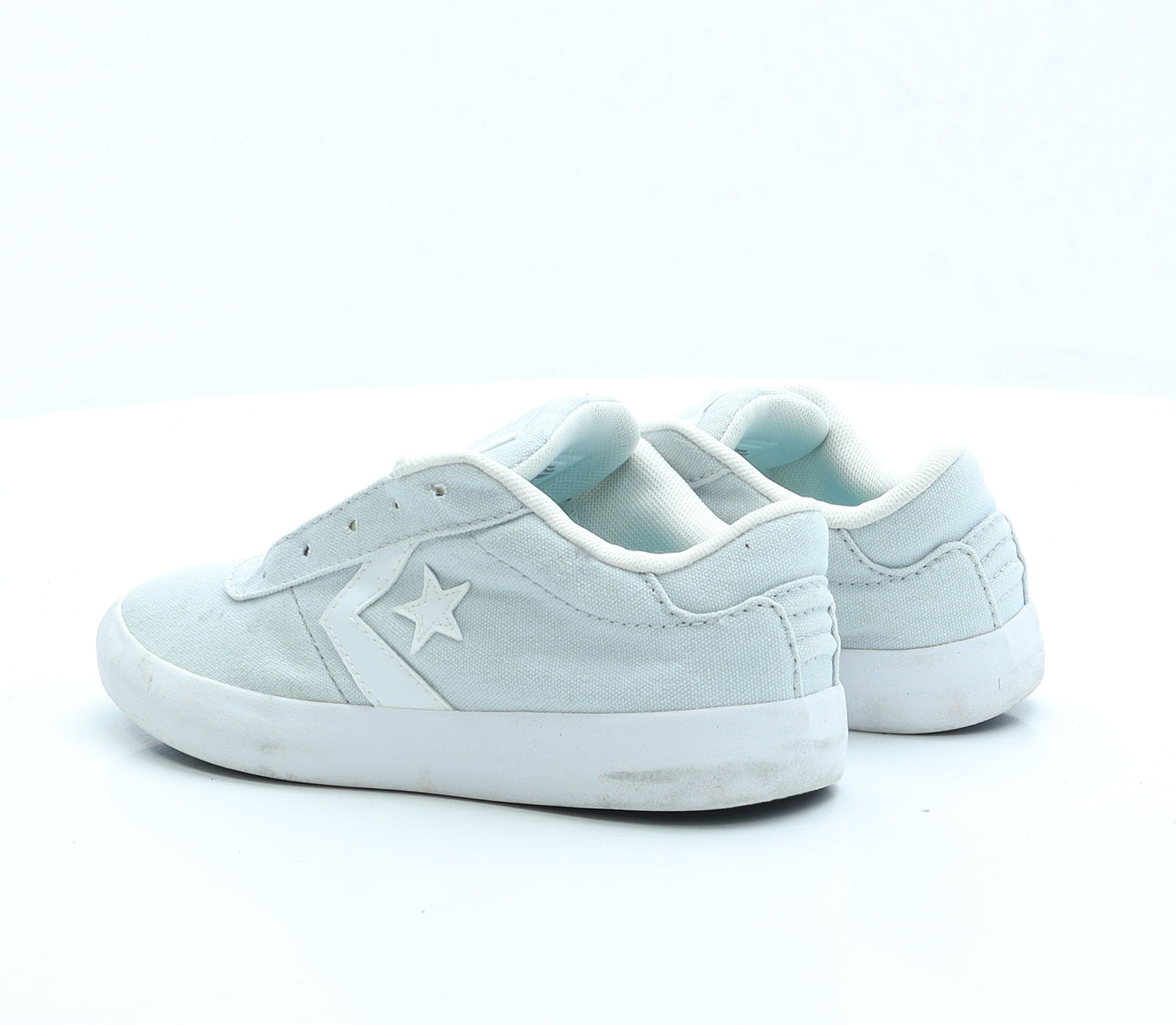 Converse Girls Black Fabric Trainer UK 1