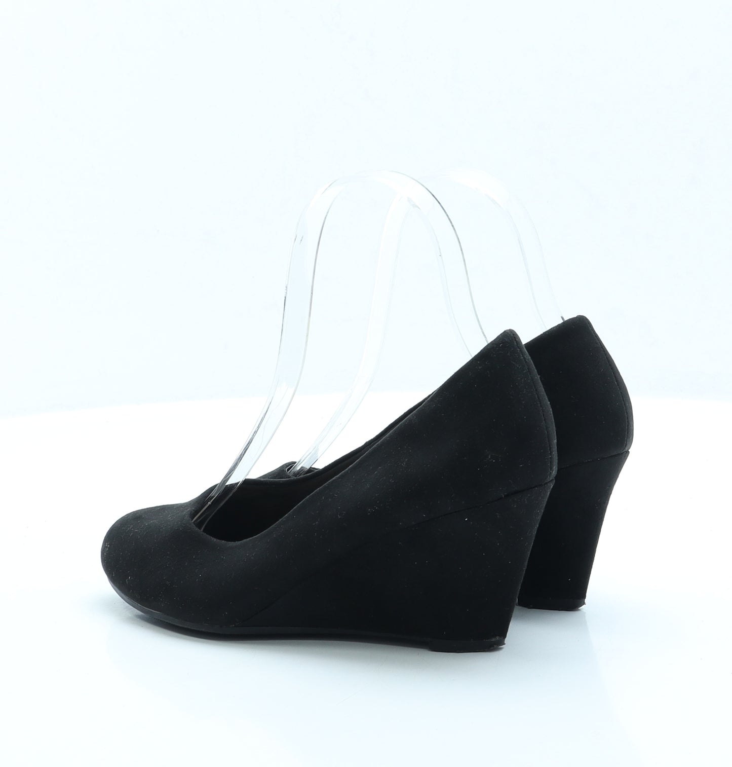 George Womens Black Polyester Court Heel UK 3 EUR 36