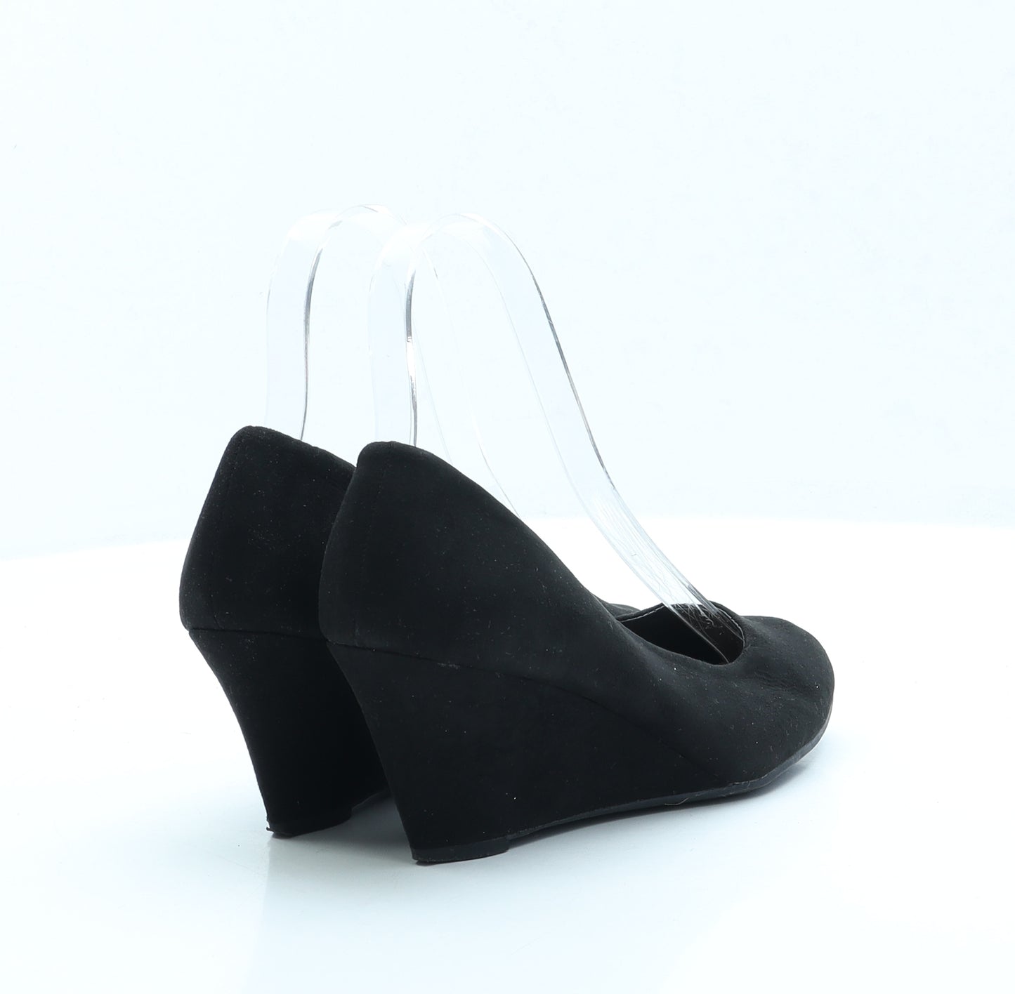 George Womens Black Polyester Court Heel UK 3 EUR 36