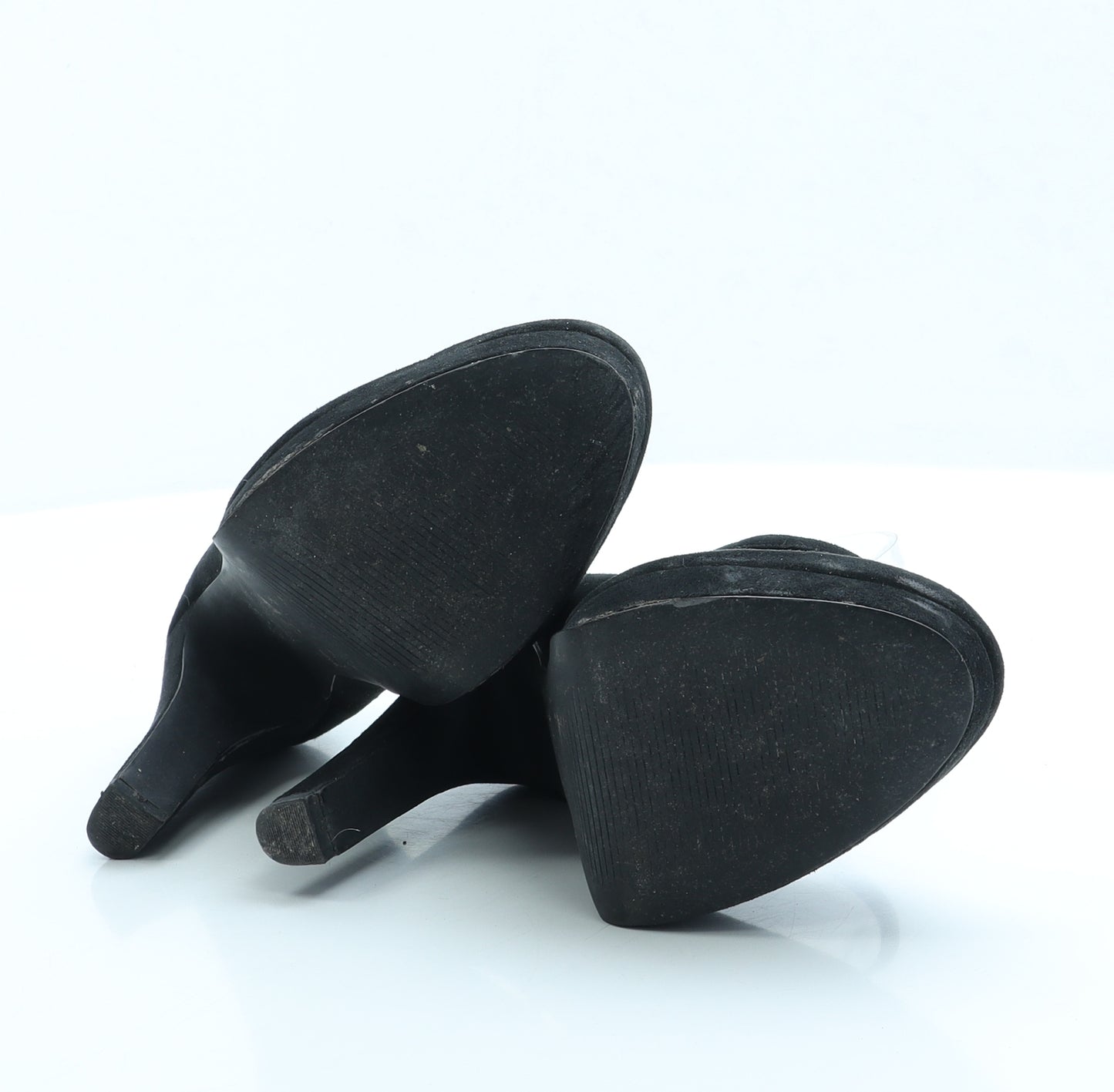 New Look Womens Black Polyester Platform Heel UK 4 EUR 37