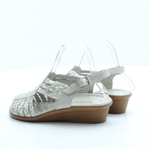 Remonte Womens Ivory Faux Leather Slingback Sandal UK 3.5