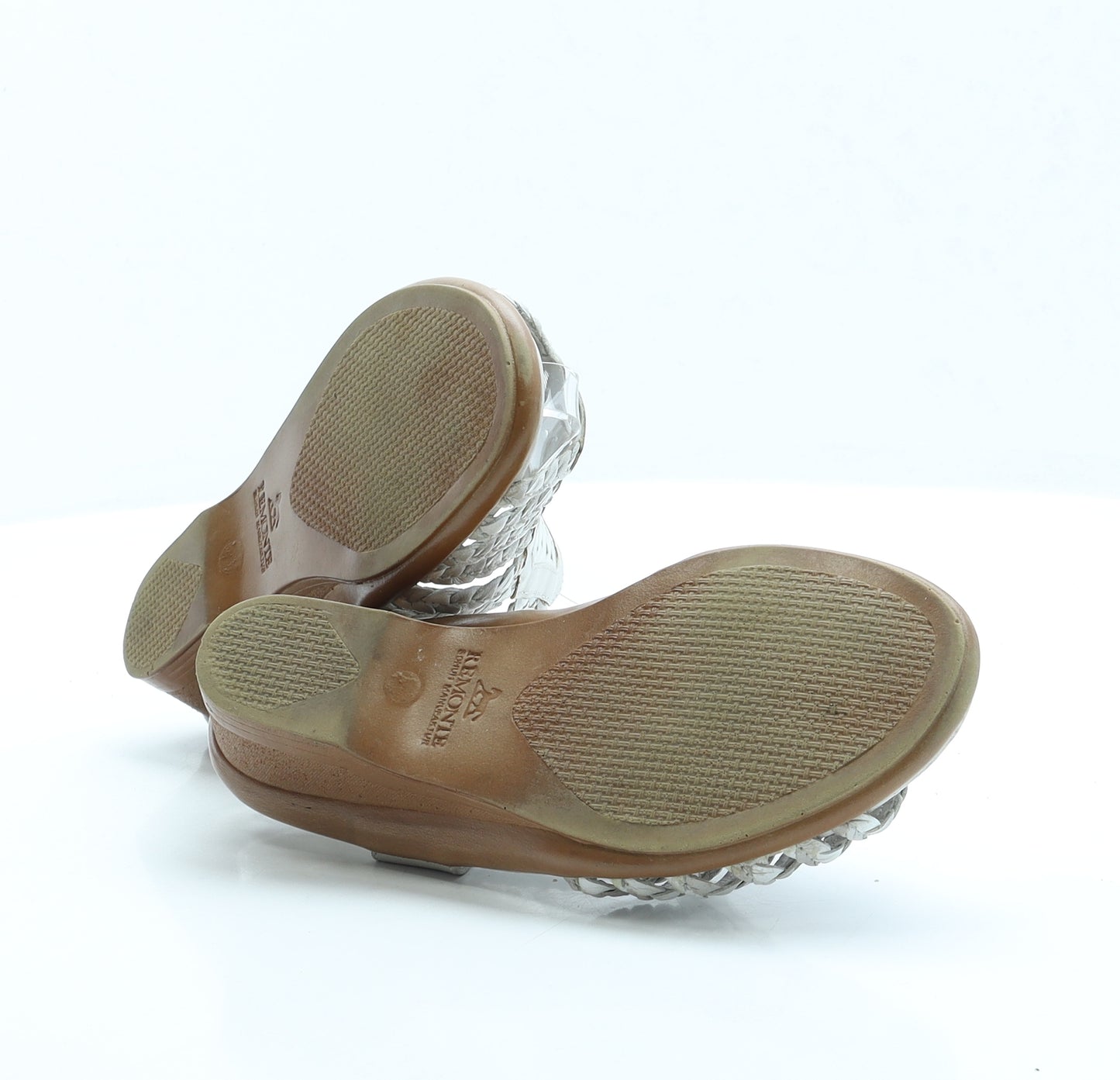 Remonte Womens Ivory Faux Leather Slingback Sandal UK 3.5
