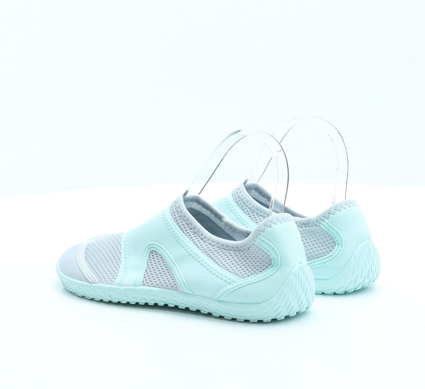 Essensole Womens Blue Polyester Flat UK 5 - Aqua Shoe