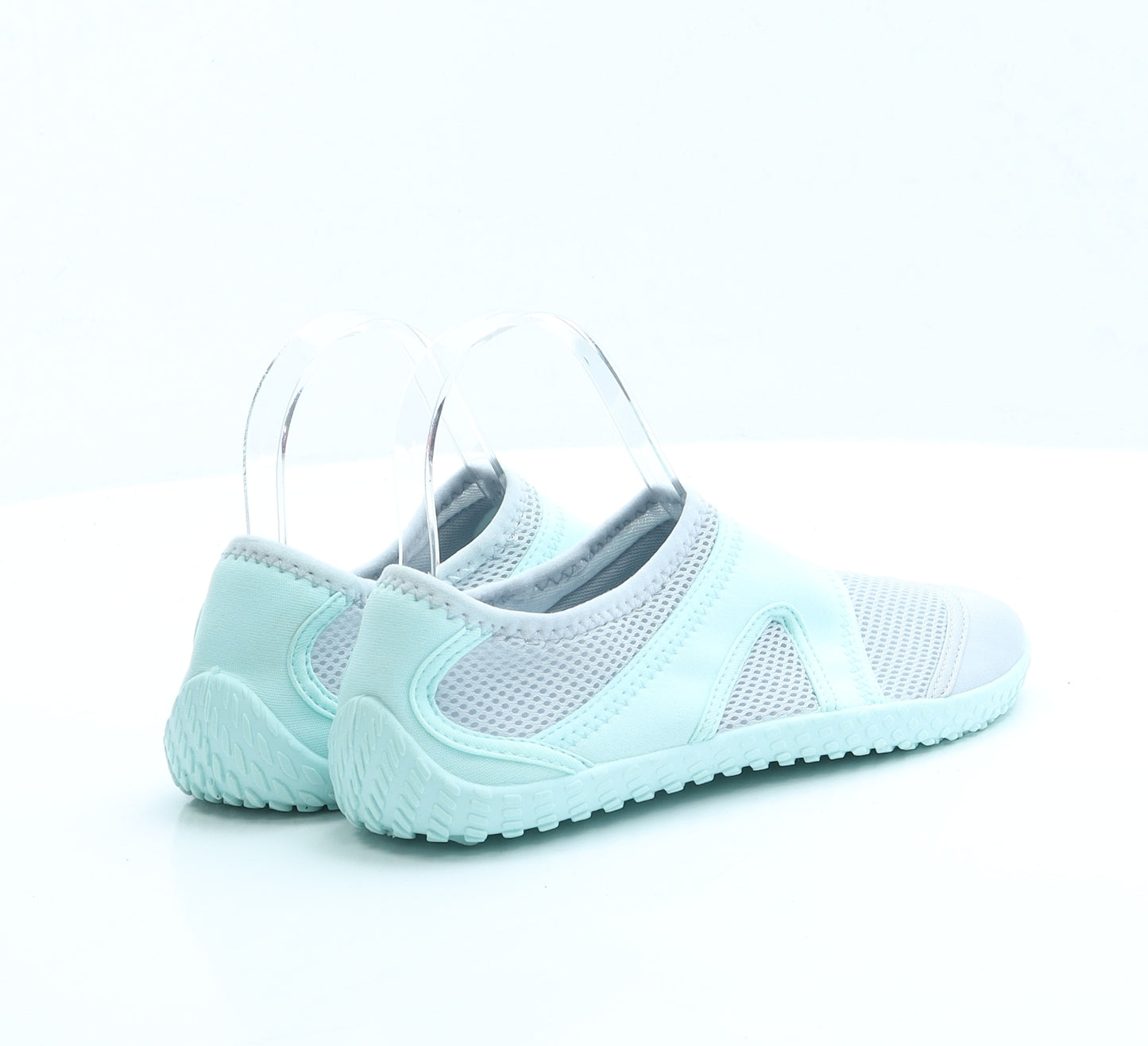 Essensole Womens Blue Polyester Flat UK 5 - Aqua Shoe