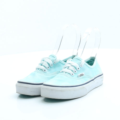 VANS Girls Blue Fabric Trainer UK 11 - Unisex