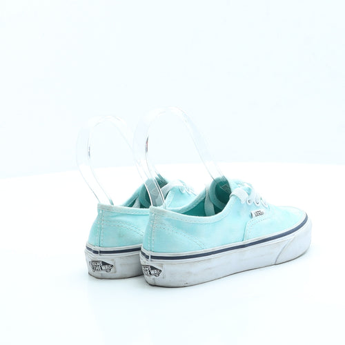 VANS Girls Blue Fabric Trainer UK 11 - Unisex