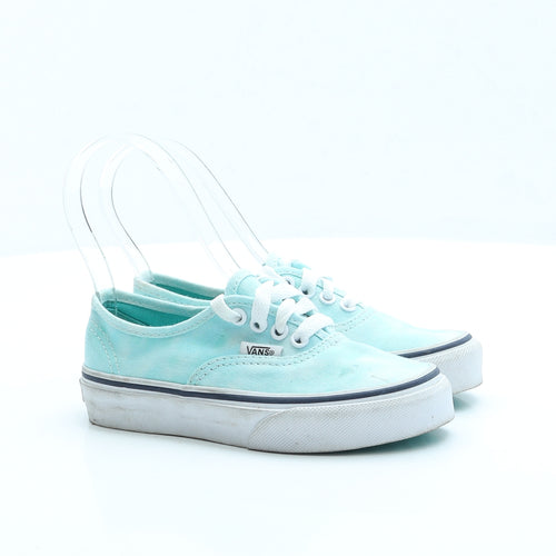 VANS Girls Blue Fabric Trainer UK 11 - Unisex