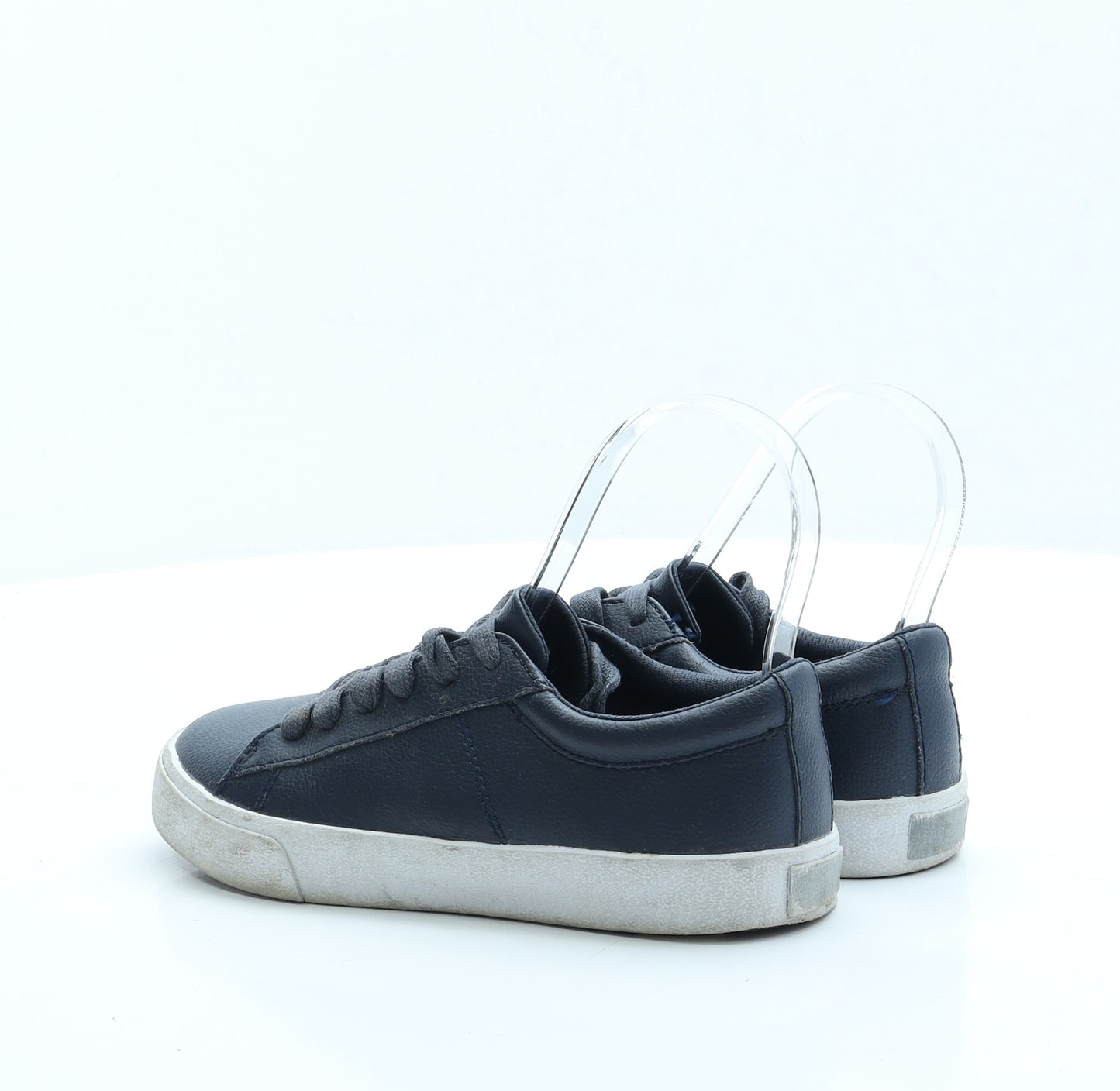 NEXT Boys Blue Faux Leather Trainer UK 1