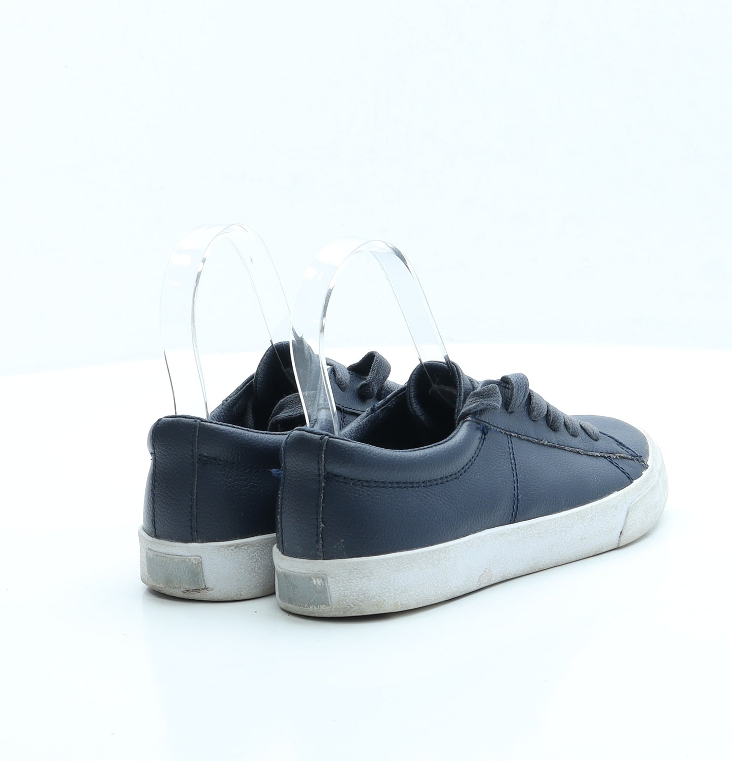 NEXT Boys Blue Faux Leather Trainer UK 1