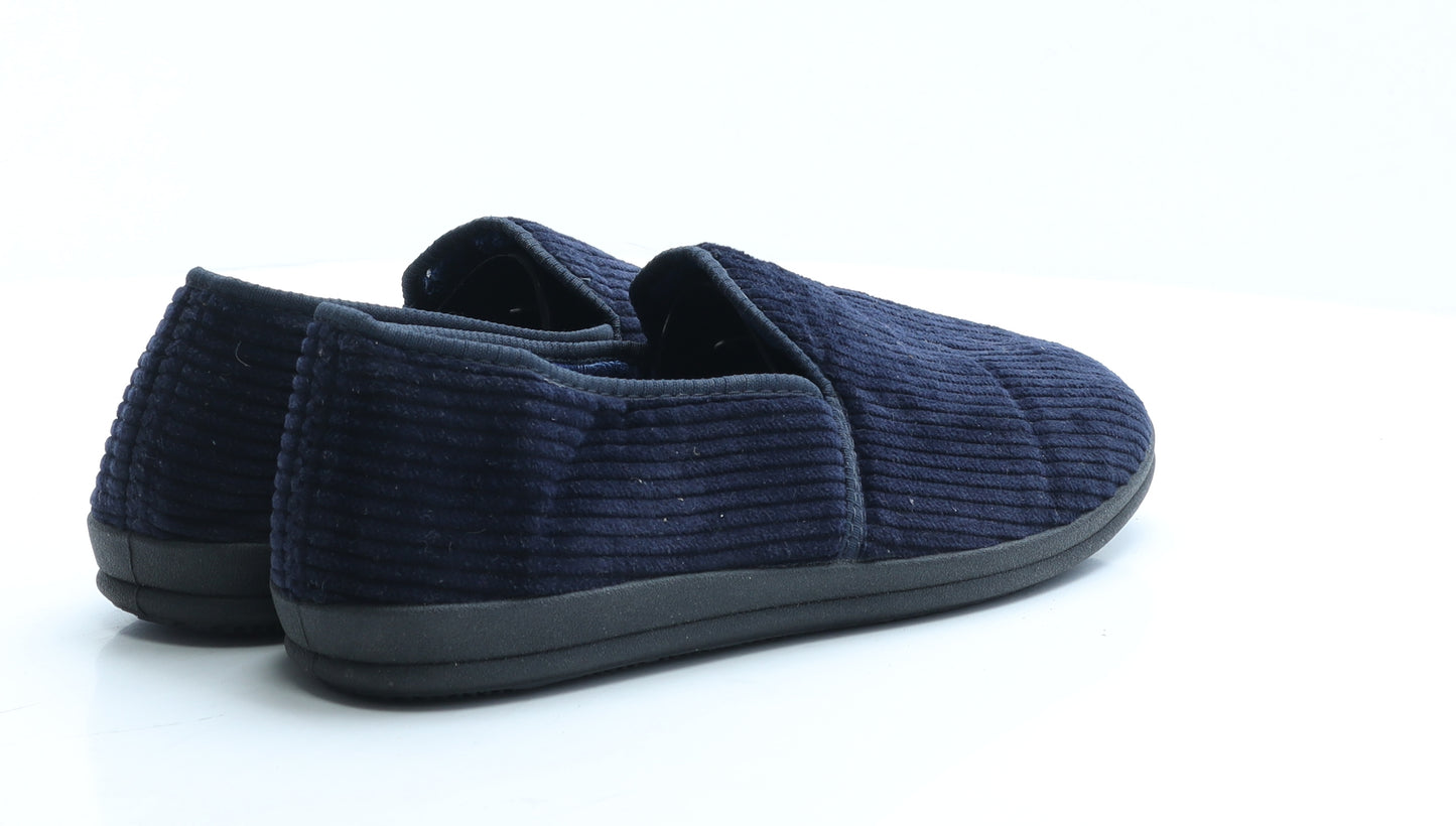 Marks and Spencer Mens Grey Polyester Loafer Slipper UK 9