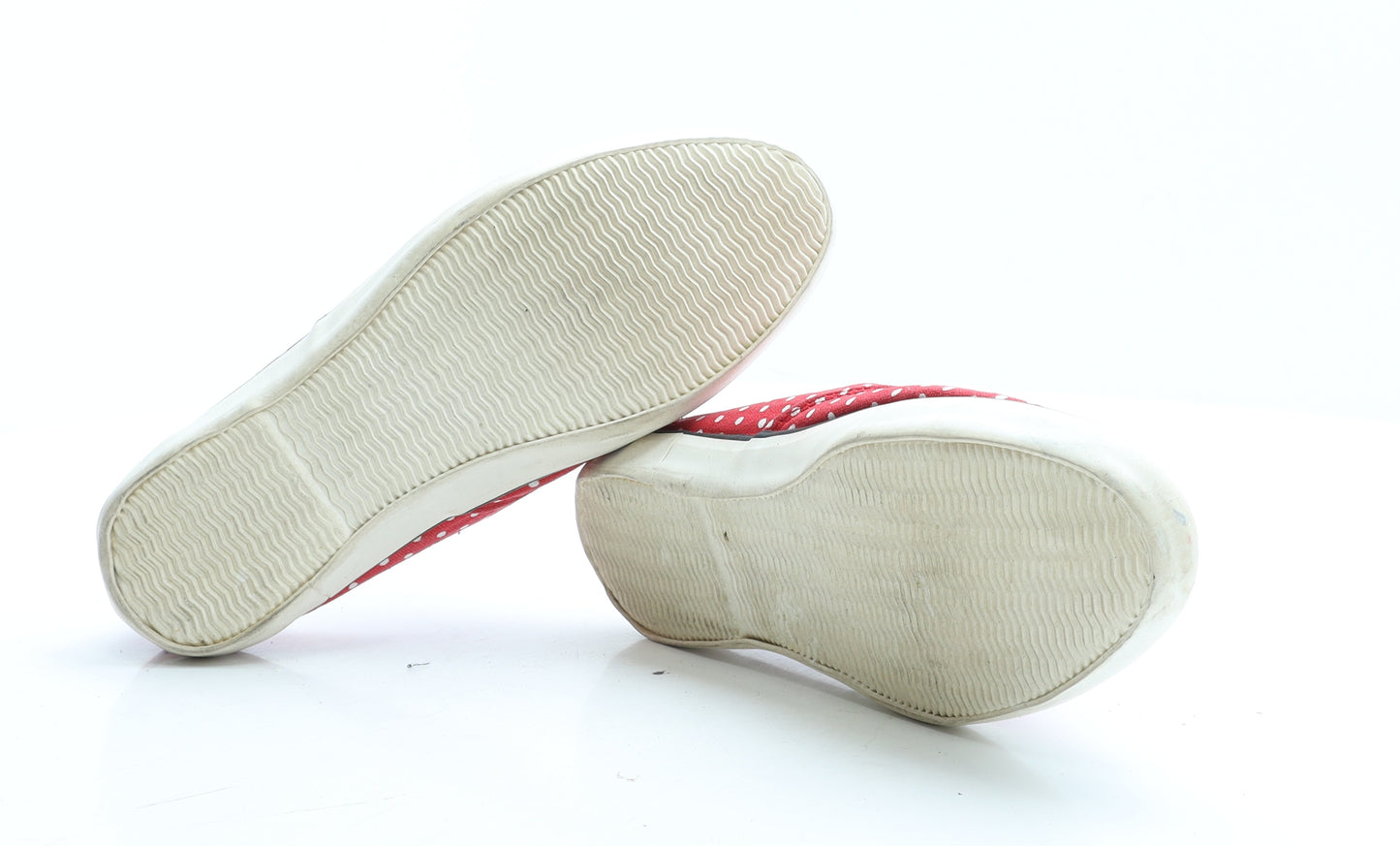 Preworn Womens Red Polka Dot Polyester Trainer UK 6 EUR 39