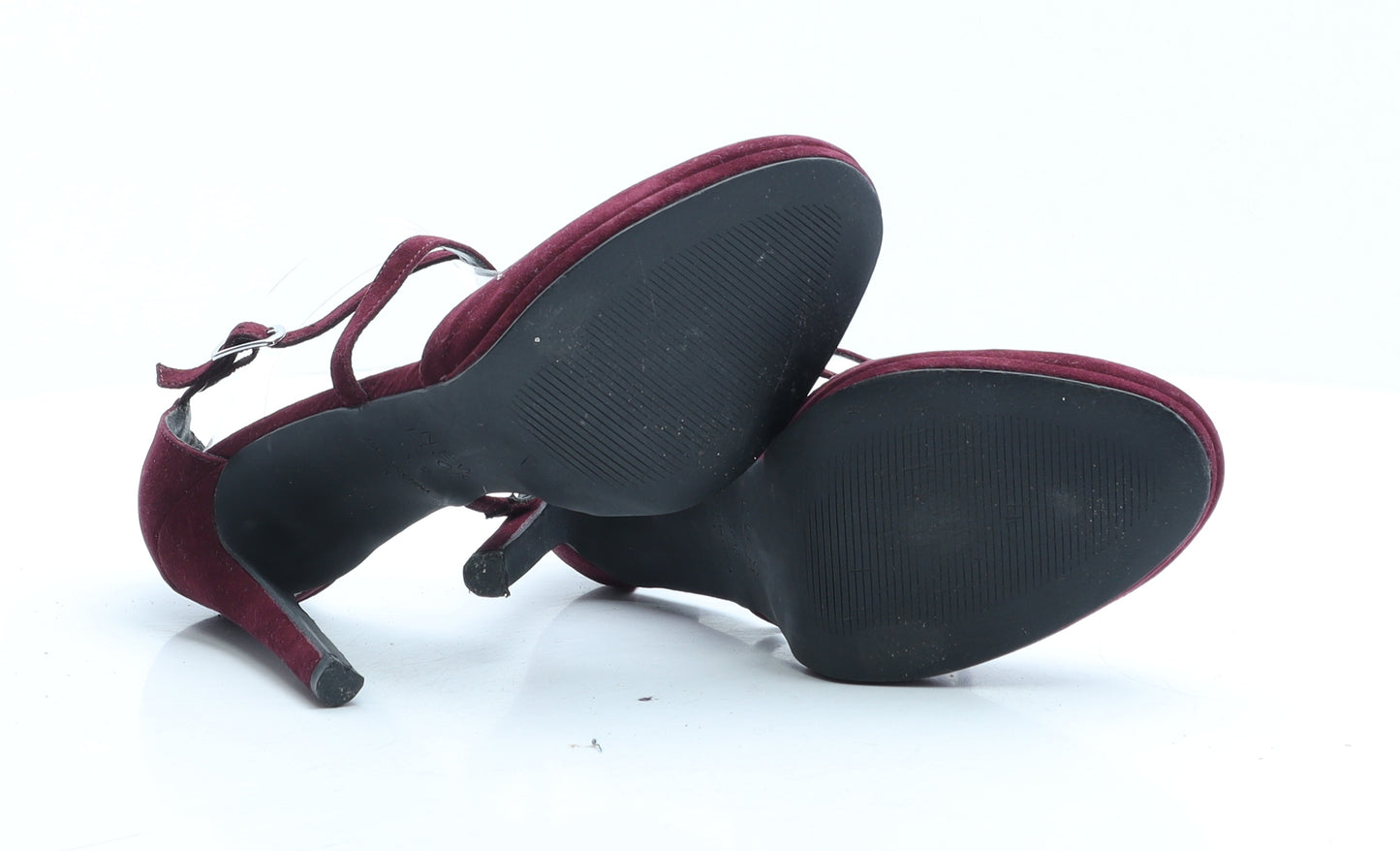 New Look Womens Red Polyamide Strappy Heel UK 5 EUR 38