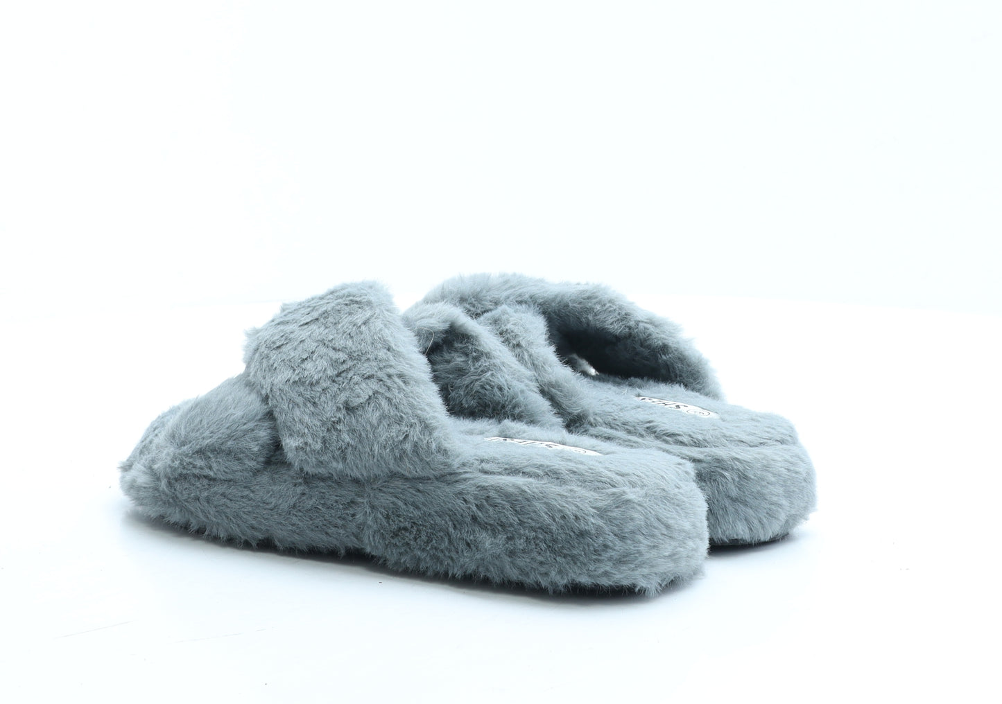 SHE&IN Womens Grey Polyester Slider Slipper UK