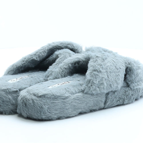SHE&IN Womens Grey Polyester Slider Slipper UK
