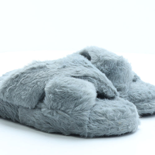 SHE&IN Womens Grey Polyester Slider Slipper UK