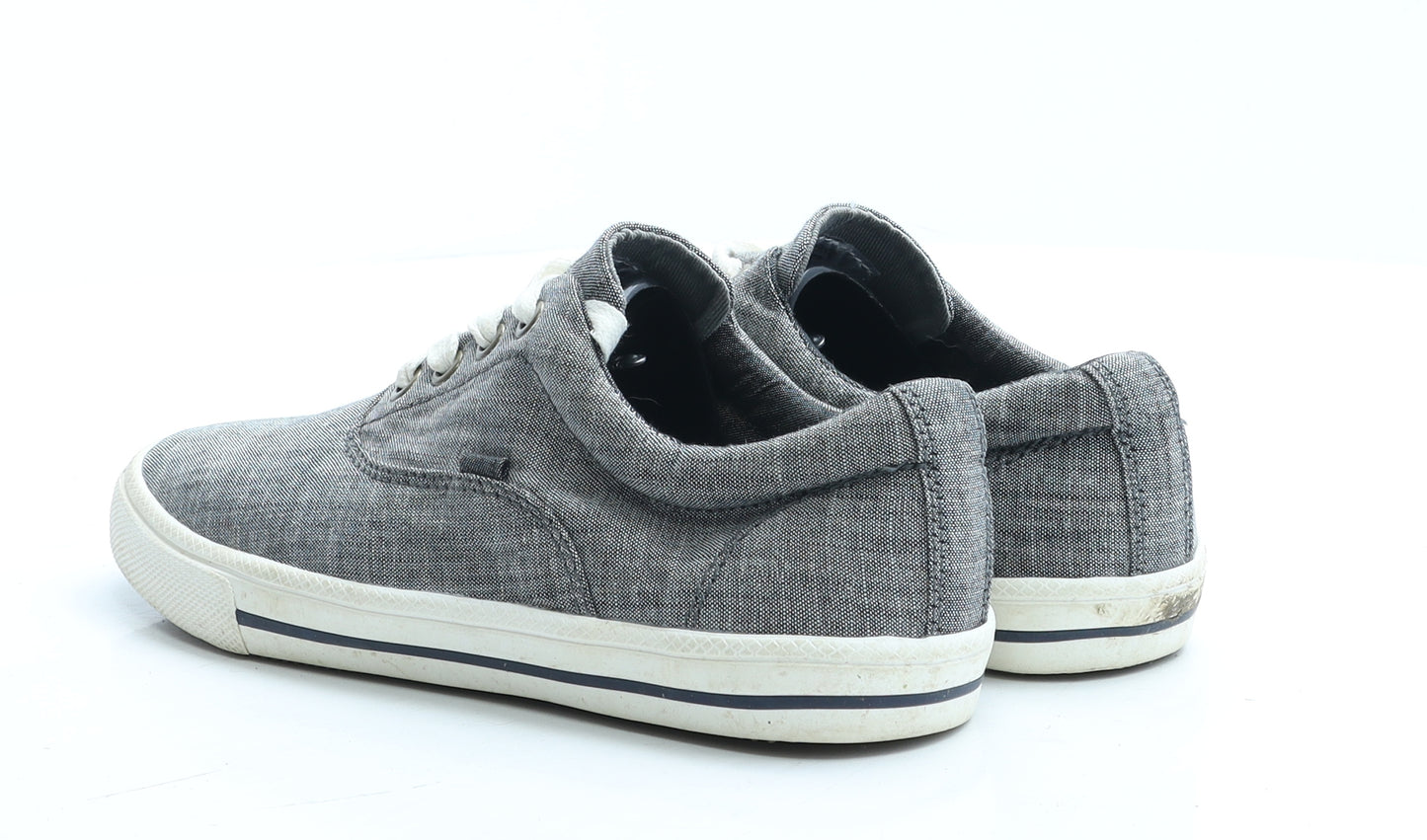 NEXT Girls Grey Polyester Trainer UK 3