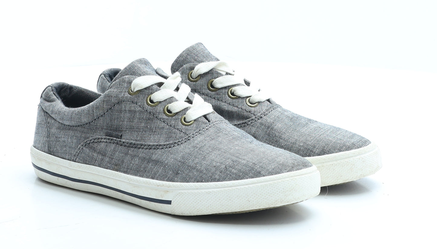 NEXT Girls Grey Polyester Trainer UK 3