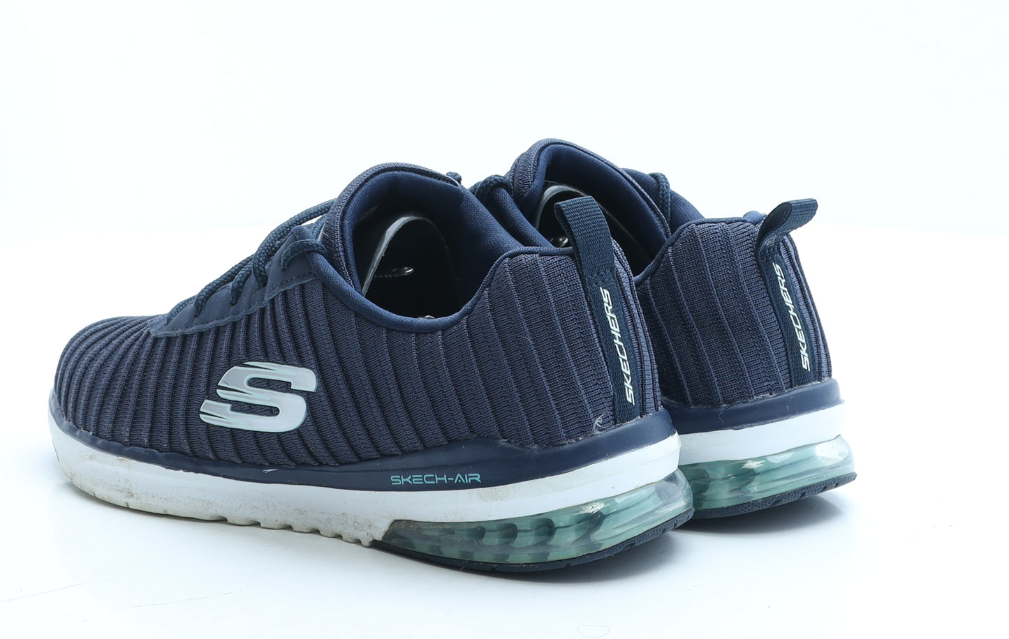 Skechers Boys Blue Polyester Trainer UK 3 EUR 36