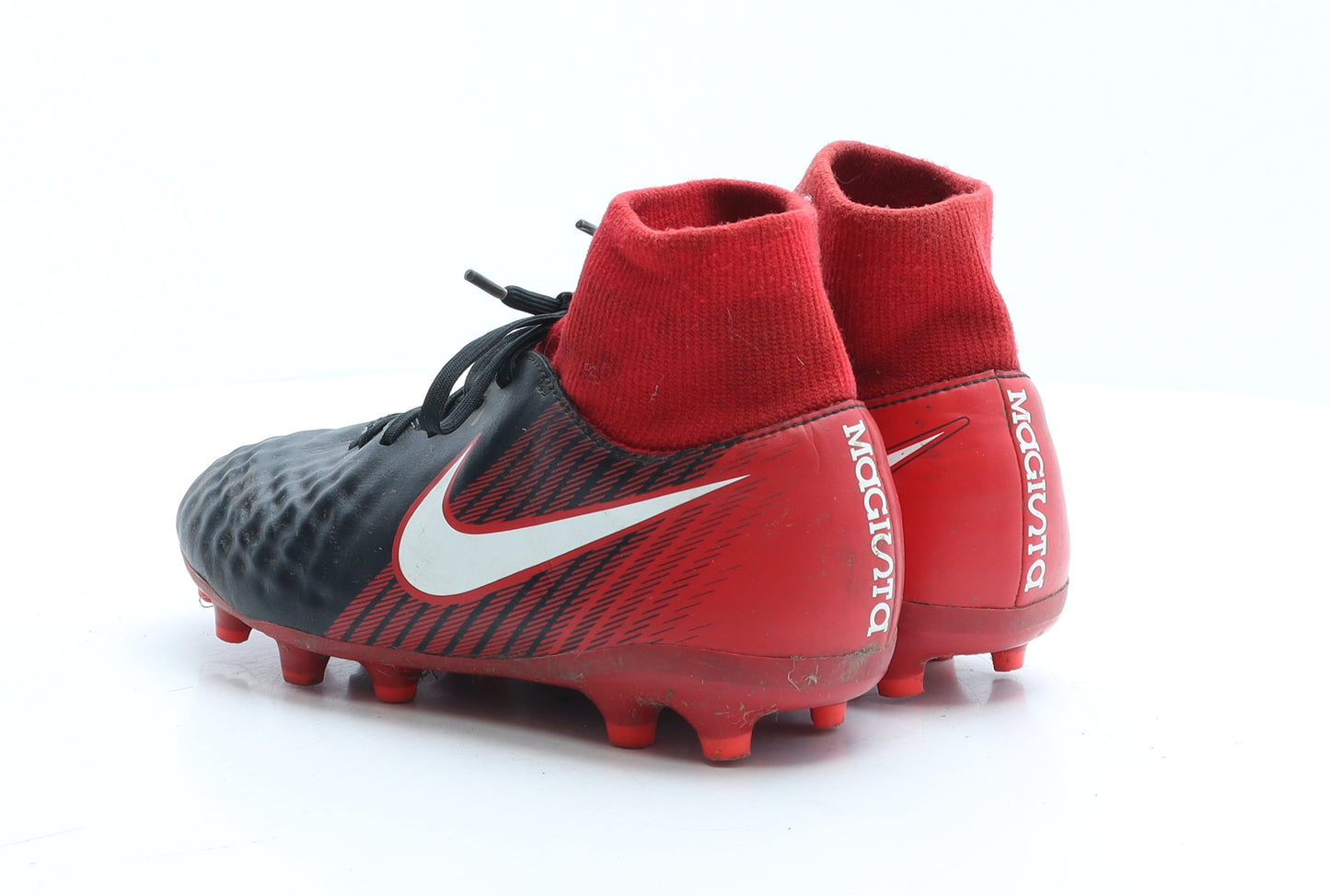 Nike Boys Black Geometric Polyester Trainer UK 5 EUR 38 - Football boots