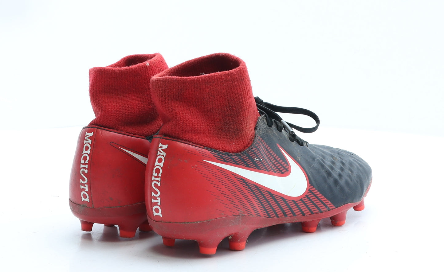 Nike Boys Black Geometric Polyester Trainer UK 5 EUR 38 - Football boots