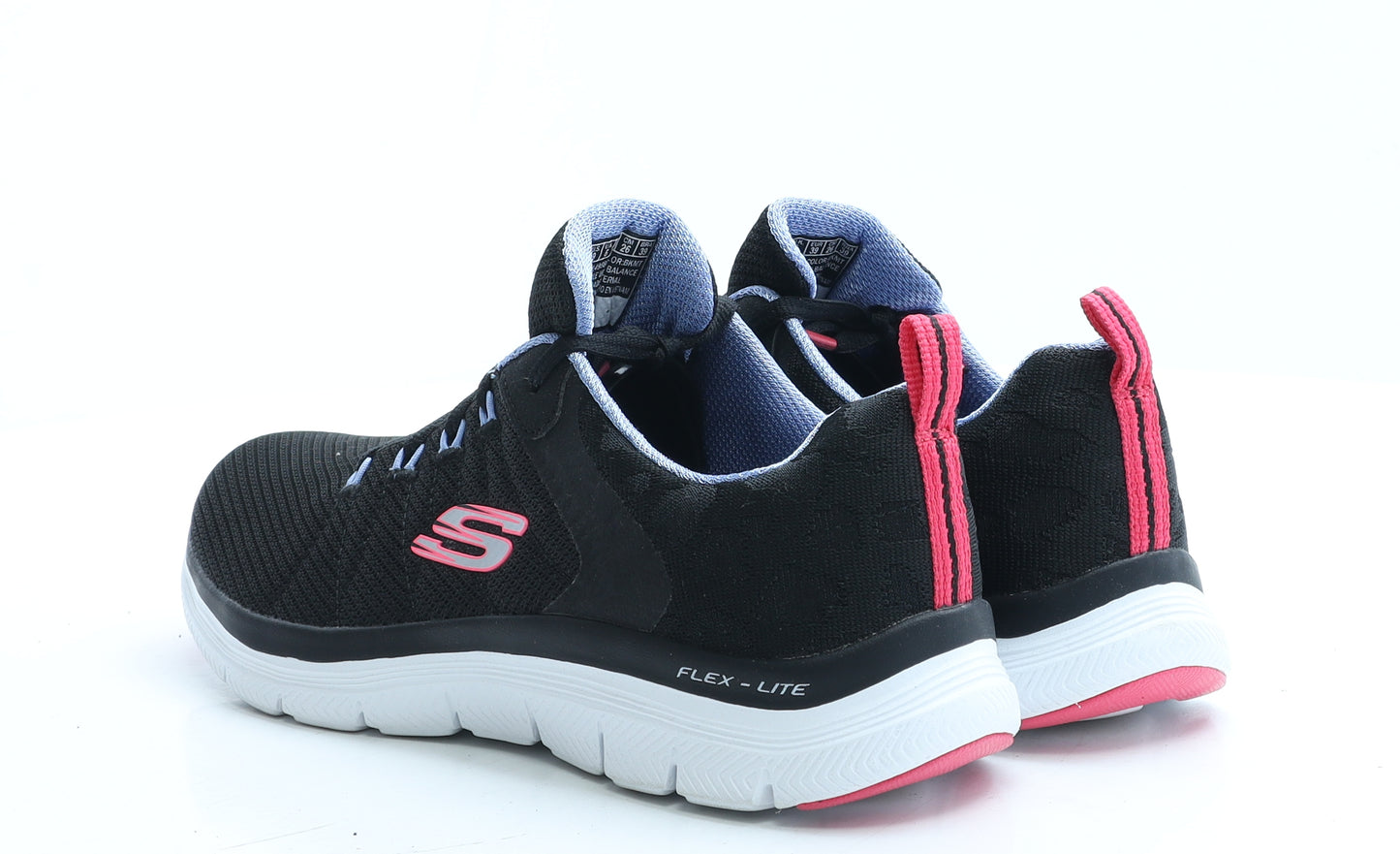 Skechers Womens Black Polyester Trainer UK 6 EUR 39