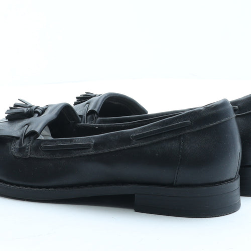 Marks and Spencer Womens Black Polyester Loafer Flat UK 5