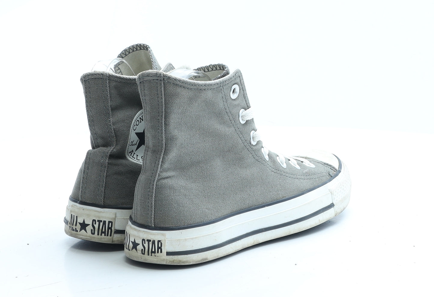 Converse Womens Grey Polyester Trainer UK 5 EUR 38.5