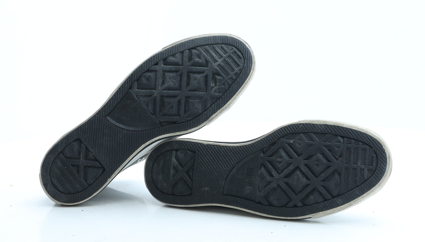 Converse Womens Grey Polyester Trainer UK 5 EUR 38.5